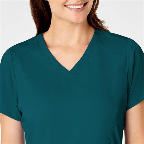 Pro Women S Four Pocket V Neck Scrub Top Caribbean Wink Scrubs