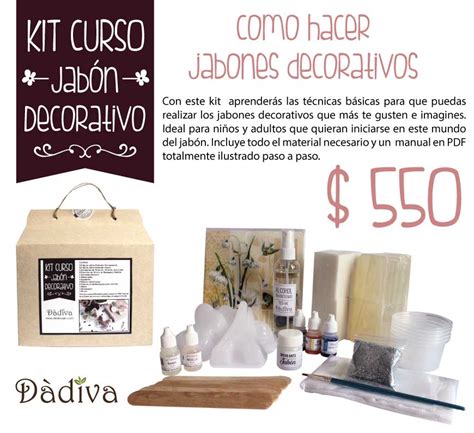 Kit Curso Como Hacer Jabones Decorativos D Diva Jabones Y Velas