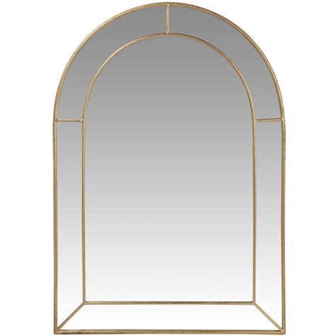 Miroir arche en métal doré 70x100 MALAYA Maisons du Monde