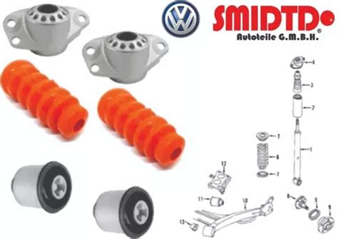 Bases Rebotes Poliure Bujes Trasera Vw Golf A