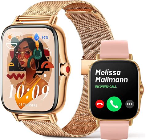 Smartwatch Reloj Inteligente Mujer Hacer Y Contestar Llamada Pantalla