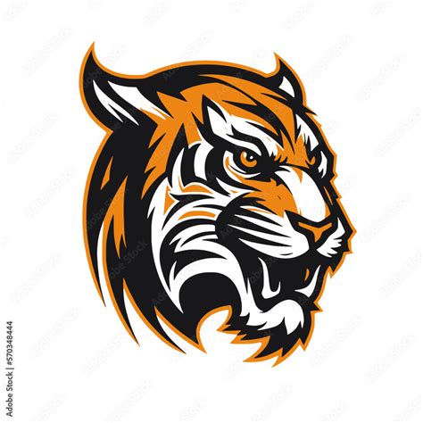 Tiger vector logo Stock Vector | Adobe Stock