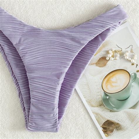 Mua Bộ Đồ Bơi Bikini Lưng Cao Hở Vai Màu Trơn Phong Cách Âu Mỹ Hàng Mới giá rẻ nhất TecKi Vn