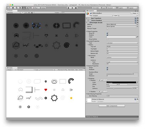 UI Shapes Kit (procedural Unity UI meshes) : r/Unity3D