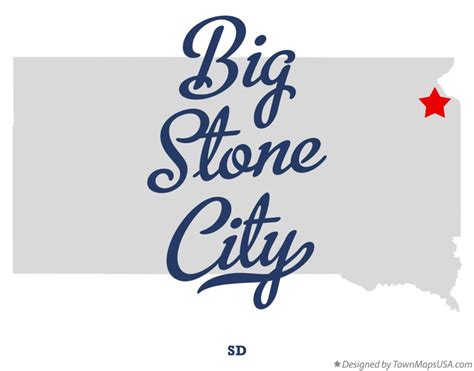 Map of Big Stone City, SD, South Dakota