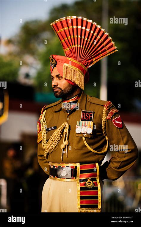 Wagha Border Ceremony, Attari, Punjab Province, India, Asia Stock Photo ...