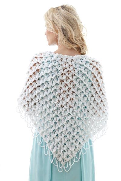 Free Crochet Pattern L32001 Bridal Shawl Lion Brand Yarn Company