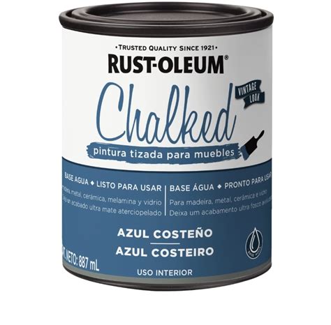 Chalked Pintura Tizada Base Agua de Interior Azul Costeño 887ML Y