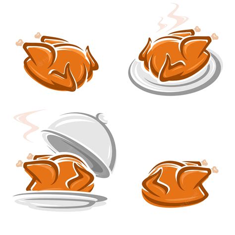 Premium Vector | Chicken meat set. collection icon chicken meat. vector