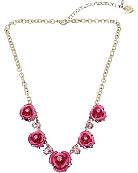 Betsey Johnson Rose Frontal Necklace 6pm