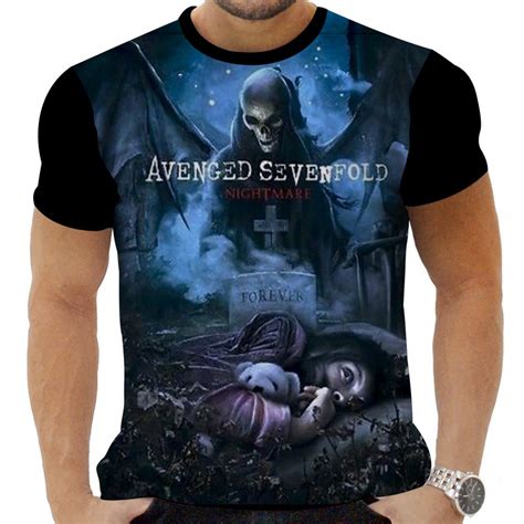 Camiseta Camisa Avenged Sevenfold Rock Envio Hoje X D Shopee Brasil