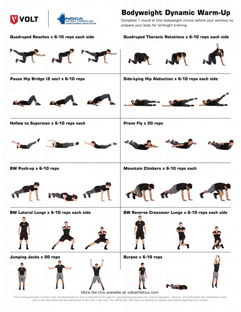 Volt Bodyweight Dynamic Warm Up