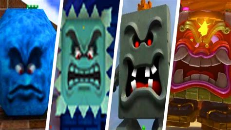 Evolution Of Thwomp And Whomp In Super Mario Games 1988 2017 Youtube