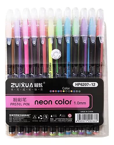 Set De 12 Bolígrafos De Gel Para Colorear Y Marcar Neutros Cuotas