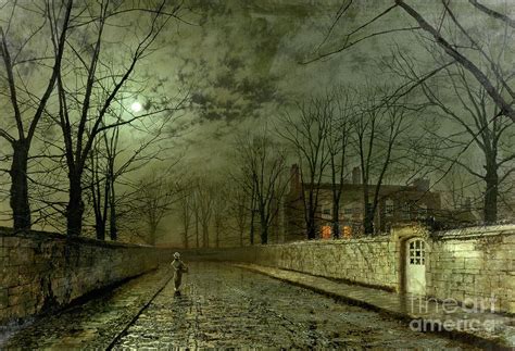 Silver Moonlight Painting by John Atkinson Grimshaw