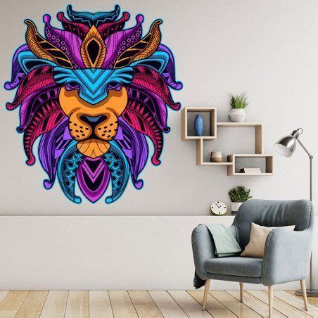 Autocollant Mural Lion Design ZoneStickers