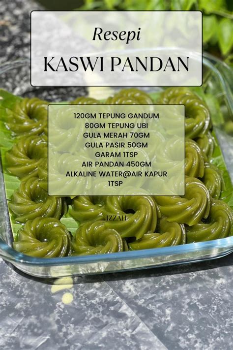 Ini Dia Resepi Mudah Kuih Kaswi Pandan Gedek Viral