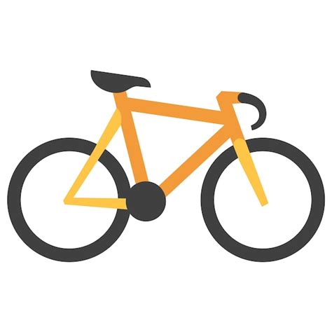 Icono De Bicicleta De Pista En Estilo De Color Plano Vector Premium