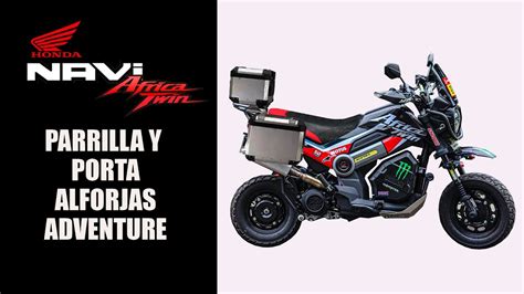 HONDA NAVI 2022 NAVI AFRICA TWIN PARRILLA Y PORTA ALFORJAS MALETAS