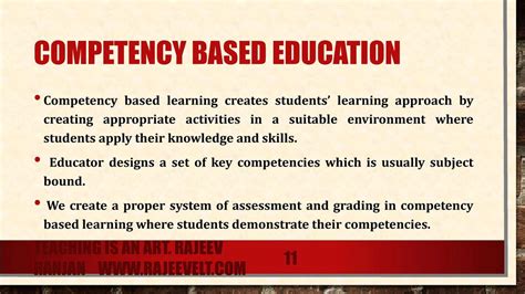 Ten Important Points On Competency Based Education School Education