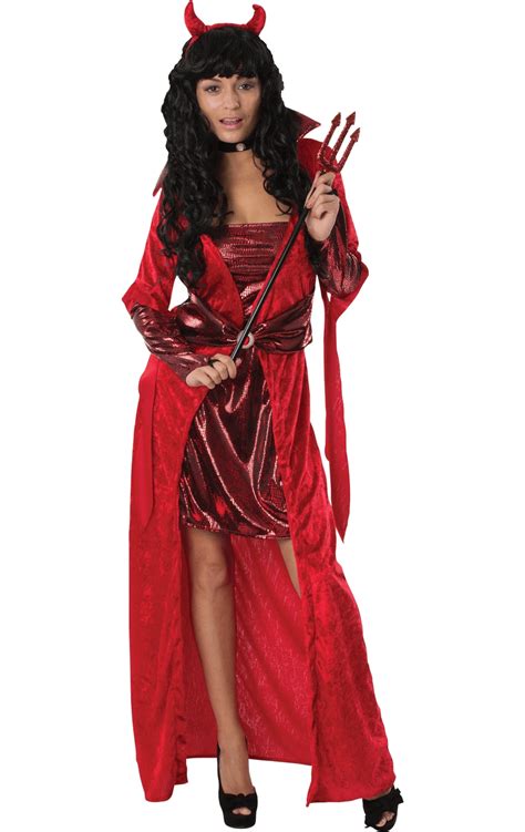 Womens Seductive Devil Fancy Dress Costume Uk