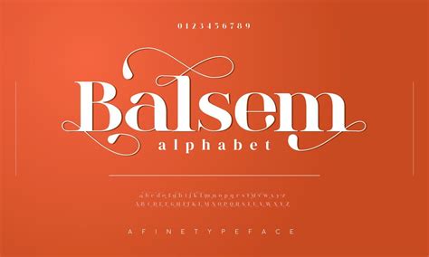 Balsem luxury serif font typeface. Vintage creative alphabet 18715862 ...