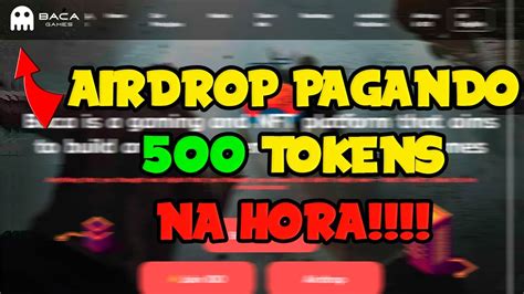 Airdrop Pagando Na Hora Baca Games Youtube