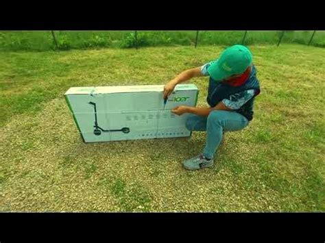 распаковка самоката Электросамокат Acer ES Series 3 MAX AES203 - YouTube