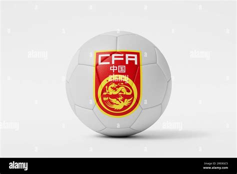 LONDON, UK - July 2023: China national football team logo badge on a ...