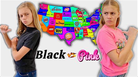 Throwing A Dart At A Map And Buying Whatever It Lands On Black Vs Pink