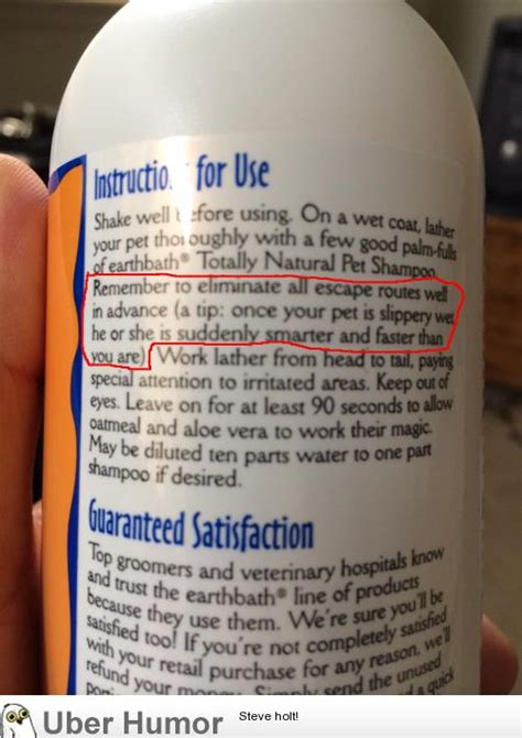 Instruction for use Dog shampoo. | Funny Pictures, Quotes, Pics, Photos ...