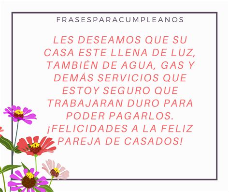 Felicitaciones para recién casados graciosas Frases Cumple