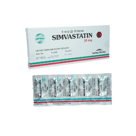 Jual Simvastatin Mg Strip Tablet Kimia Farma Shopee Indonesia