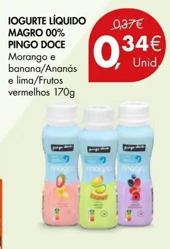 Promoção Iogurte líquido magro morango em Continente