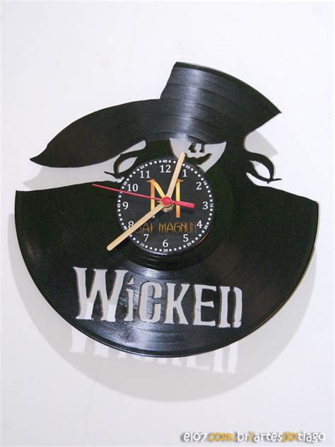 Relógio de Vinil LED Wicked Elo7 Produtos Especiais