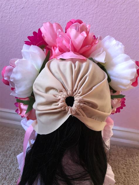 Pink Baby Flower Bonnet Etsy