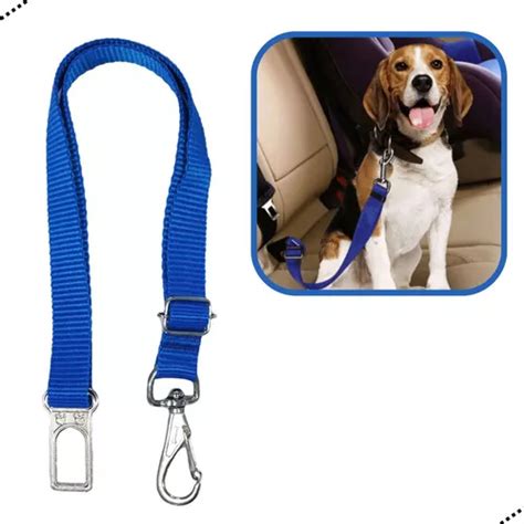 Cinto De Segurança Pet Cachorro Gato Adaptador Ajustável Top Cor Azul