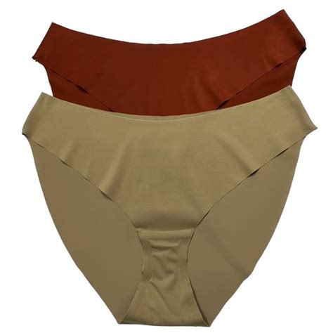 Skims Intimates Sleepwear Skims Naked Bikini Brief Lot Of Desert Saffron Womens Large