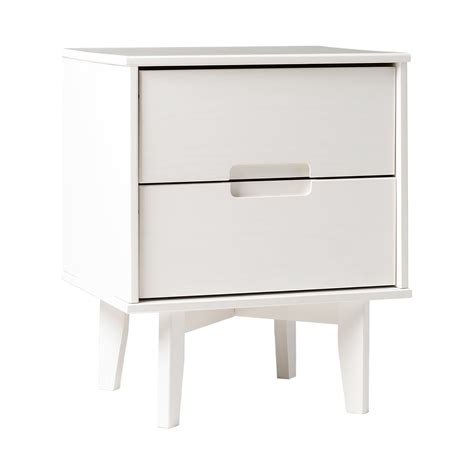 nightstand  bedroom mid century modern  drawer solid wood nighstand