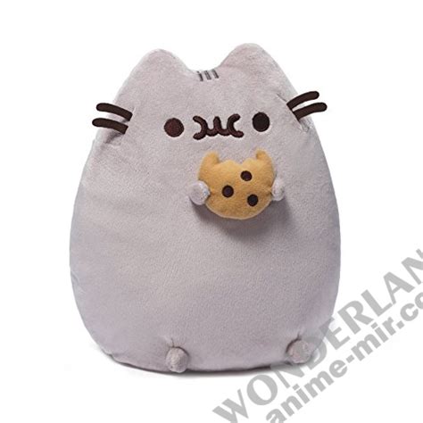 Плюшевая игрушка кот Пушин с печеньем (15см) cat pusheen with cookies ...