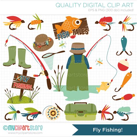 Clip Art Fly Fishing Poles Clip Art Library