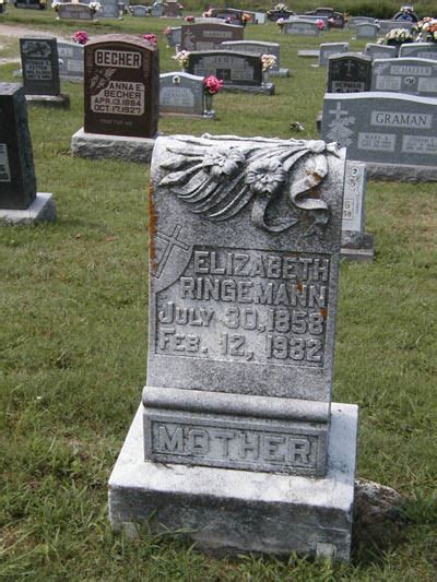 Elizabeth Wulf Ringemann Memorial Find A Grave