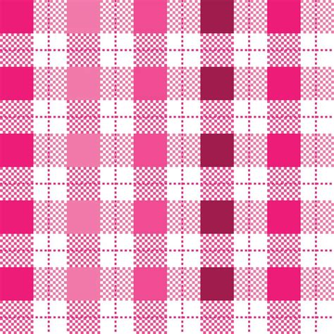 Valentine Pink Colors Checkered Background Plaid Texture Seamless