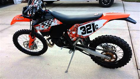 2008 Ktm 250 Xcw Plated 2 Stroke Youtube