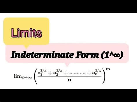 Limits Indeterminate Form Example Jee Net Jam Cbse