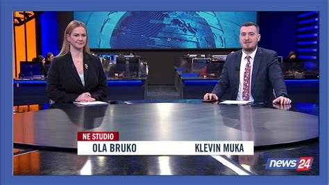 Janar Edicioni I Lajmeve Ne News Ne Studio Ola Bruko Klevin