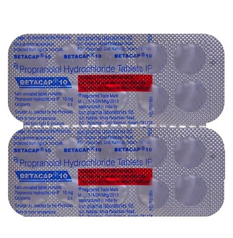 Propranolol Hydrochloride Tablet Mg At Rs Strip In Nagpur Id