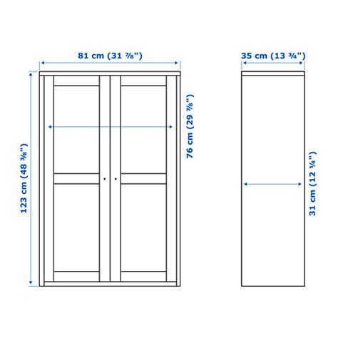 Havsta Glass Door Cabinet White 81x35x123 Cm Ikea Hong Kong And Macau