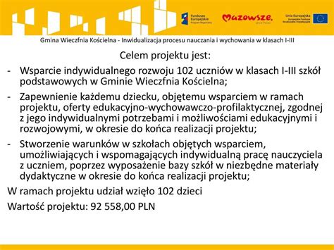 Projekty Edukacyjne Na Terenie Subregionu Ciechanowskiego Ppt Pobierz