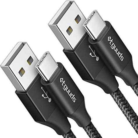 Amazon Etguuds Long Usb C Cable Ft Fast Charging Pack Nylon